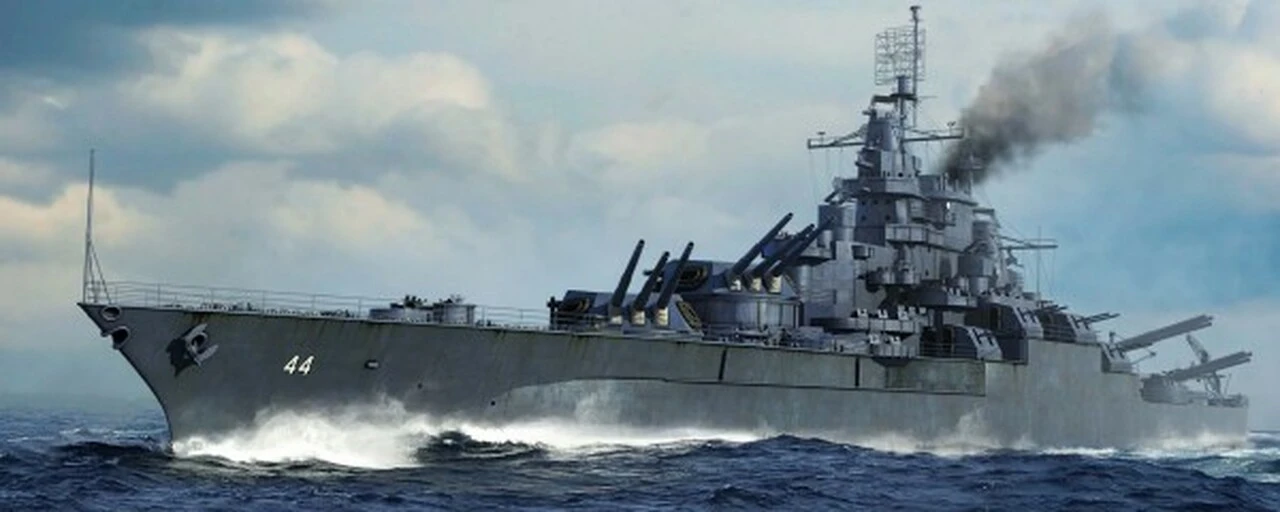 USS California BB-44 Battleship 1945 1/700 Trumpeter - Image 4