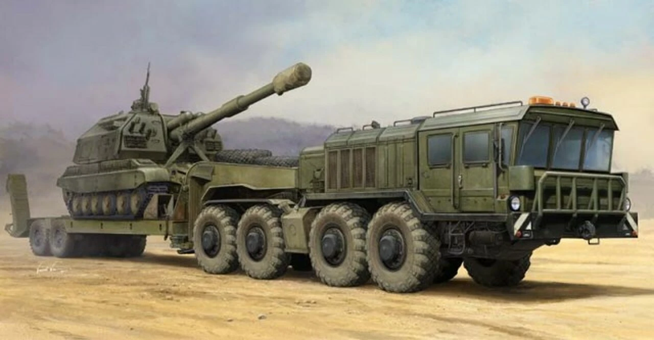 Russian KZKT-7428 Transporter & KZKT-9101 Semi-Trailer 1/35 Trumpeter
