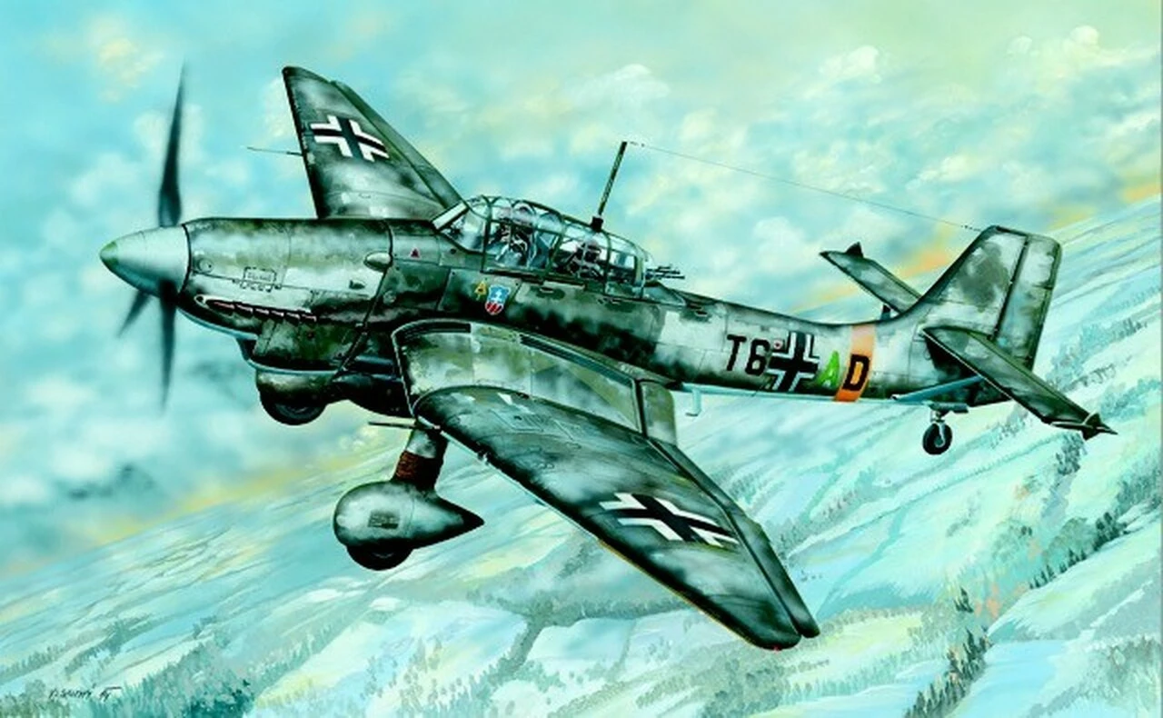 Junkers Ju-87D Stuka German Aircraft 1/32 Trumpeter