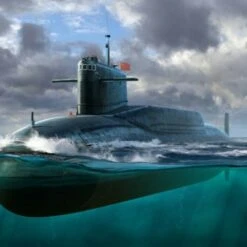 PLA Chinese Navy Type 092 Xia Class Submarine 1/144 Trumpeter