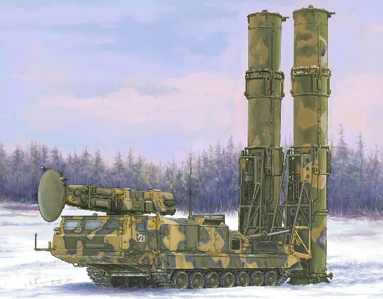 Russian S300V 9A82 SAM 1/35 Trumpeter