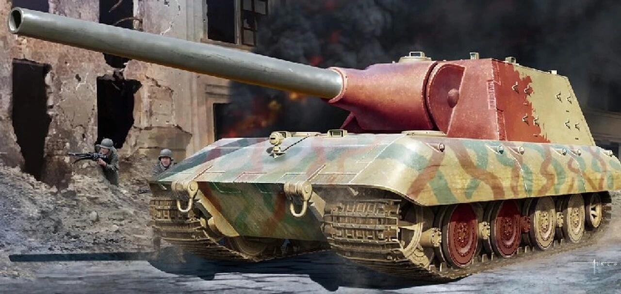 German StuG E-100 Tank 1/35 Trumpeter