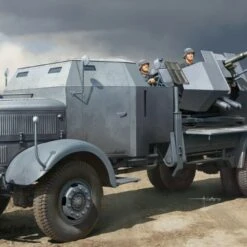 L4500A Military Truck w/3.7cm Flak 37 Gun 1/35 Trumpeter