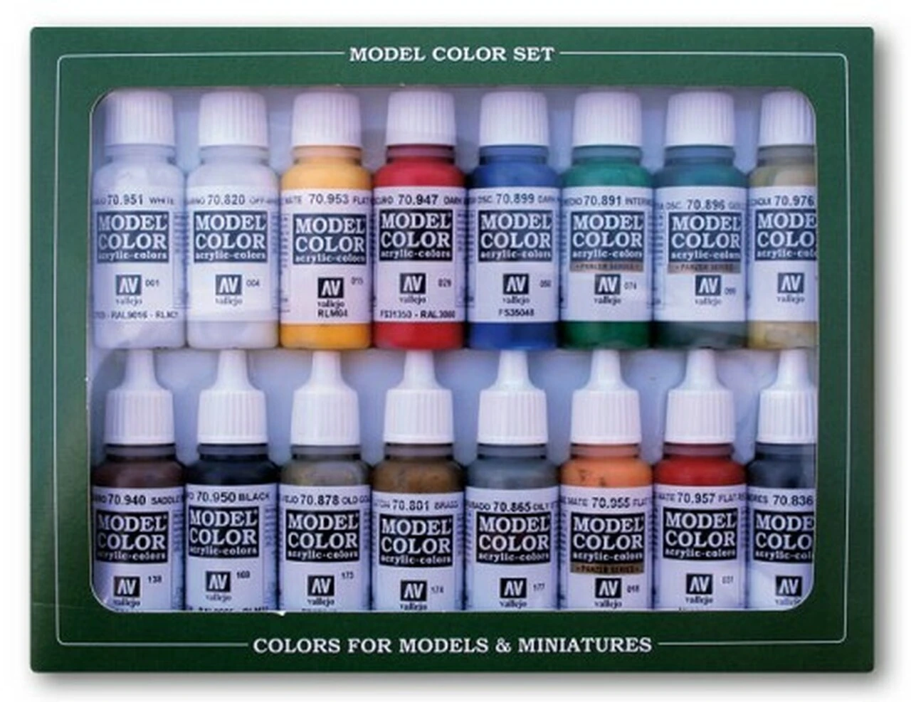 17ml Bottles Napoleonic French & British 1789-1815 Model Color Paint Set (16 Colors) Vallejo Paints