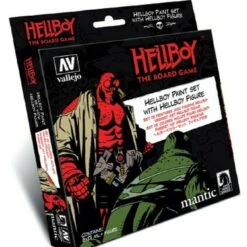 Hellboy w/Resin Figure Model Color Paint Set (8 17mL Colors) for Board Game Vallejo Paint