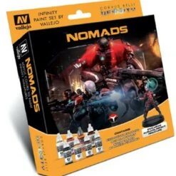 Infinity Nomads w/Alguacil-Medikit Miniature Figure Paint Set (8 17mL Colors) Vallejo Paint