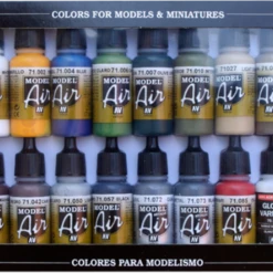 Buildings Model Air Paint Set (16 Colors) Vallejo Paint