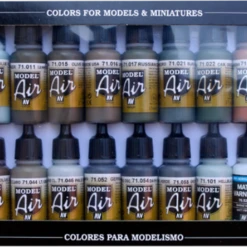 RLM Model Air Paint Set (16 Colors) Vallejo Paint