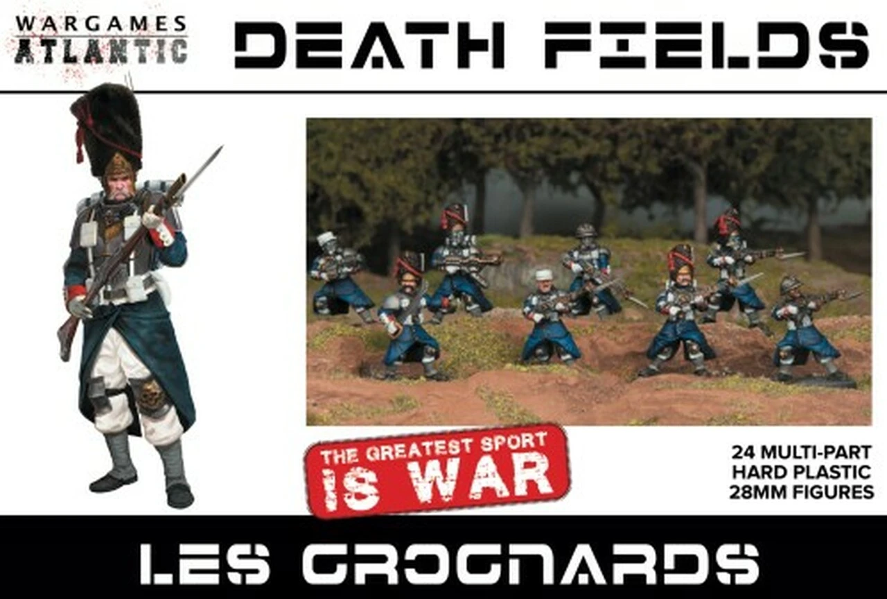 Death Fields Les Grognards w/Weapons (24) 28mm Wargames Atlantic