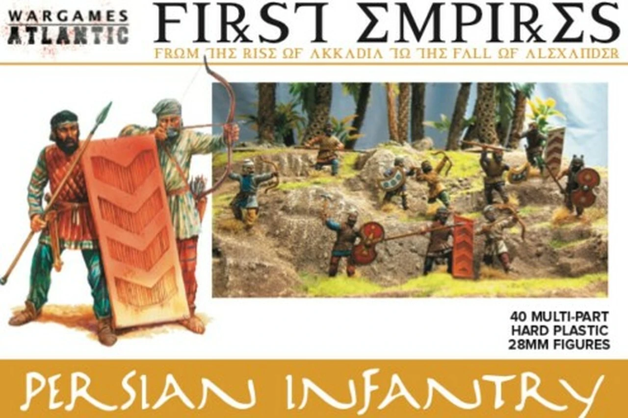 First Empires Persian Infantry w/Weapons (40) 28mm Wargames Atlantic