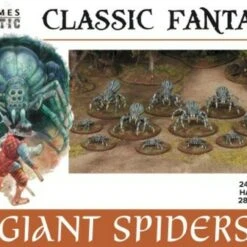 Classic Fantasy Giant Spiders (12 big/12 small) 28mm Wargames Atlantic