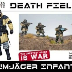 Death Fields Raumjager Infantry w/Weapons (24) 28mm Wargames Atlantic