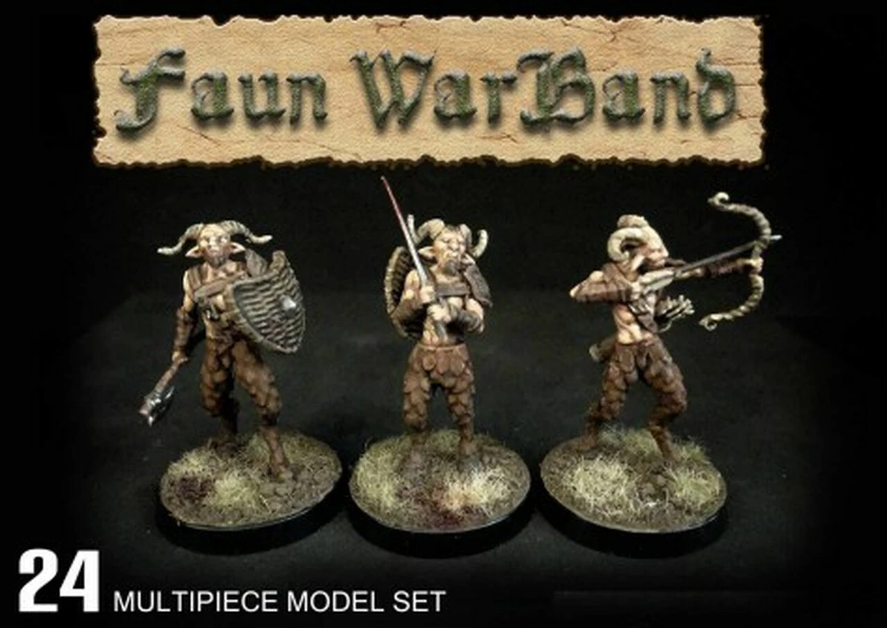 Fauns Half Beast/Man w/Weapons (24 w/2 Optional Centaurs) 28mm Wargames Atlantic