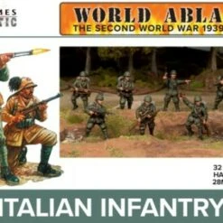 World Ablaze WWII 1939-45 Italian Infantry (32) 28mm Wargames Atlantic