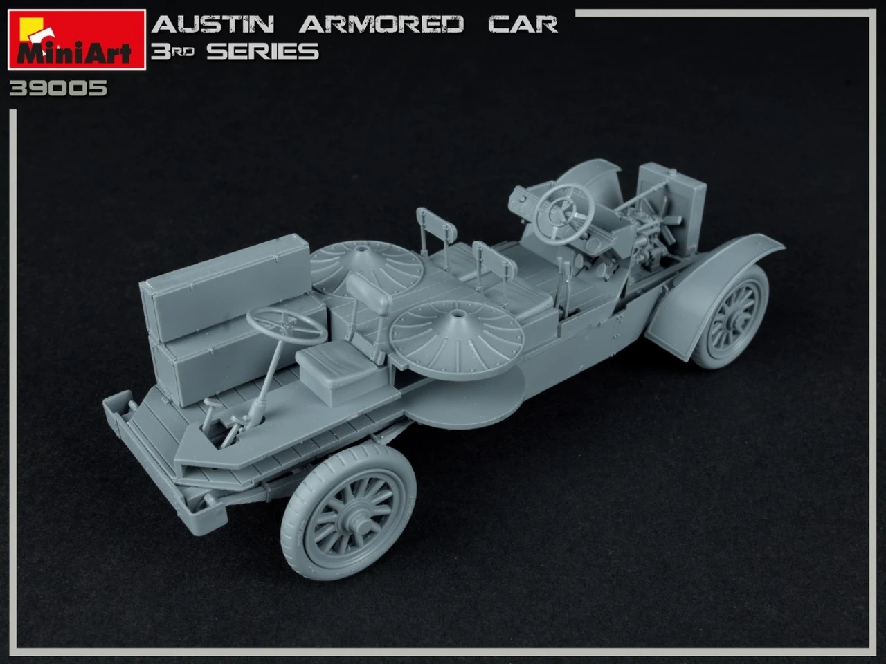 WWI Austin 3rd Series Armored Car w/Full Interior 1/35 Miniart - Image 14