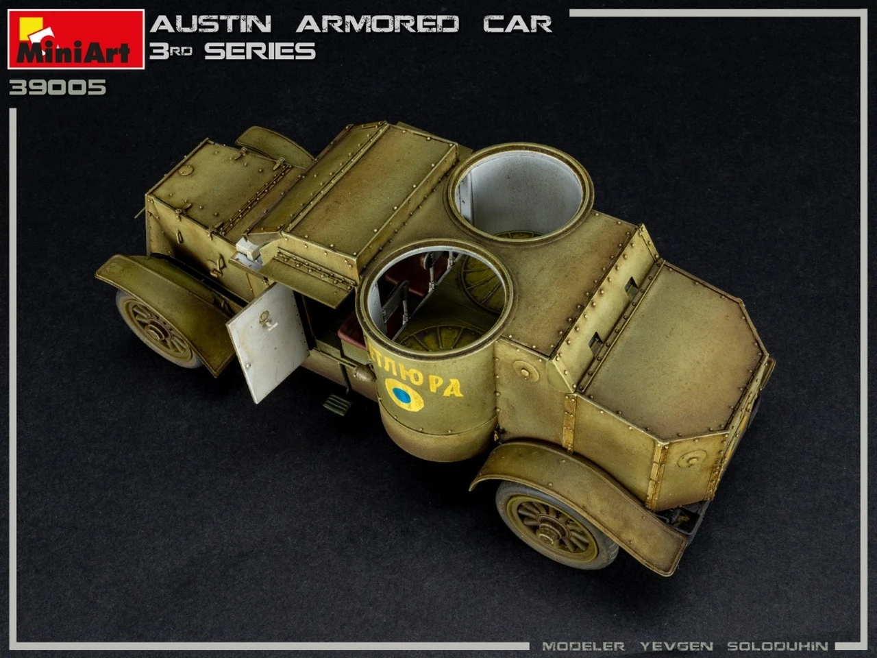 WWI Austin 3rd Series Armored Car w/Full Interior 1/35 Miniart - Image 20