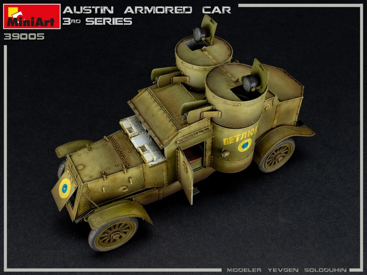 WWI Austin 3rd Series Armored Car w/Full Interior 1/35 Miniart - Image 19