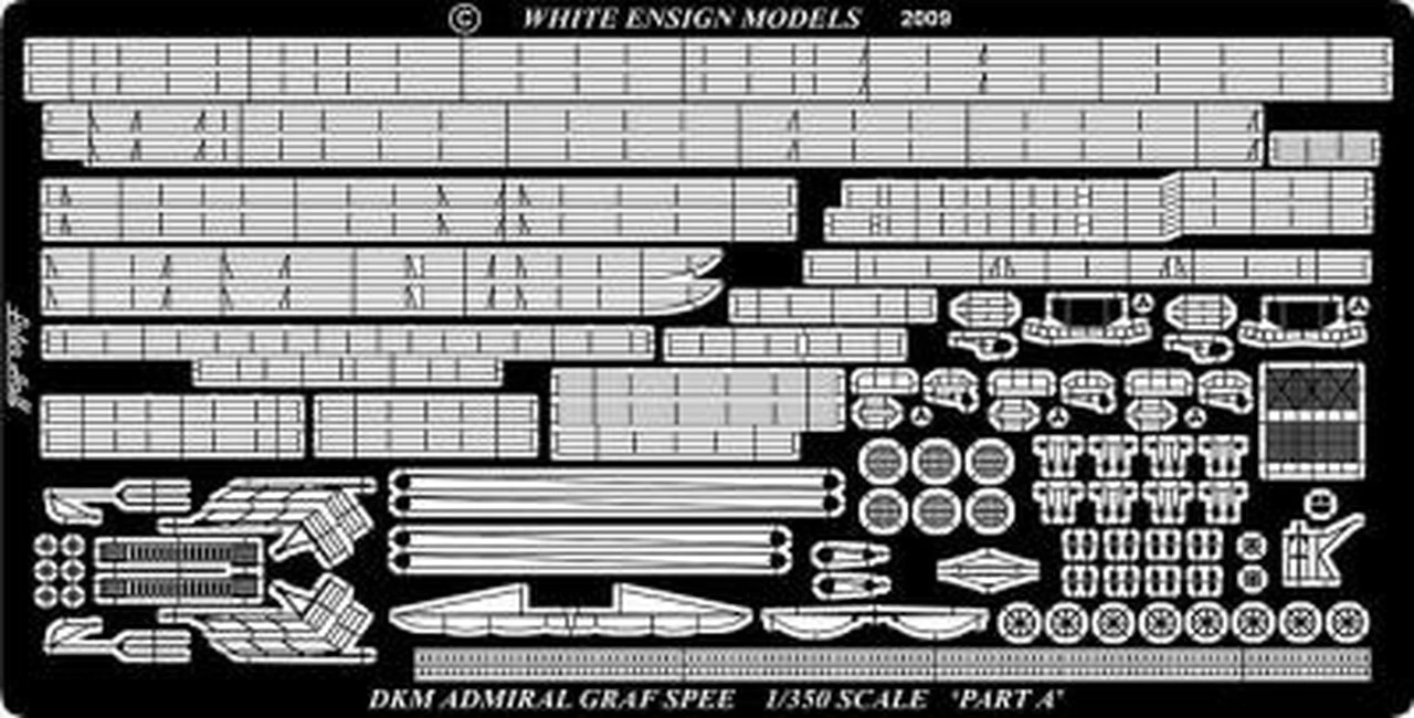 Admiral Graf Spee Pocket Detail Set for ACY & TRP 1/350 White Ensign Models