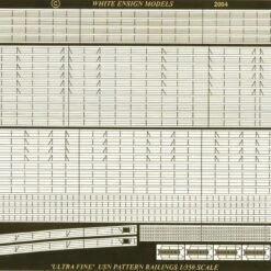 Modern USN Ultra Fine Pattern Railings 1/350 White Ensign Models