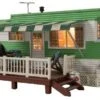 Built-N-Ready Grillin' & Chillin' Trailer LED Lighted O Scale Woodland Scenics
