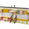 Built-N-Ready Sunny Days Trailer LED Lighted O Scale Woodland Scenics