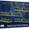 Black Powder Epic Battles: Waterloo French Light Cavalry Brigade (55 mtd, 3 guns w/12 figs) 15mm Warlord Games