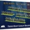 Black Powder Epic Battles: Waterloo French Heavy Cavalry Brigade (55 mtd, 3 guns w/12 figs) 15mm Warlord Games