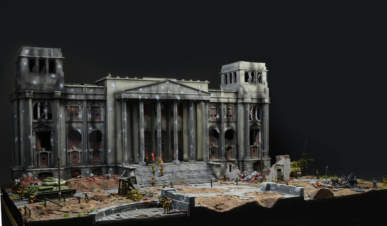 Battle for the Reichstag Berlin 1945 Diorama Set 1/72 Italeri - Image 4
