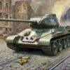 Soviet T34/85 Mod 1944 Medium Tank 1/35 Zvezda