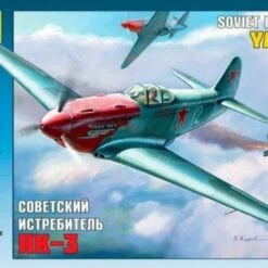 Yakovlev YAK-3 Soviet WWII Fighter Aircraft 1/48 Zvezda