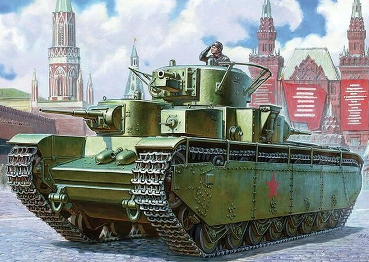 Soviet T35 Heavy Tank (Snap) 1/72 Zvezda