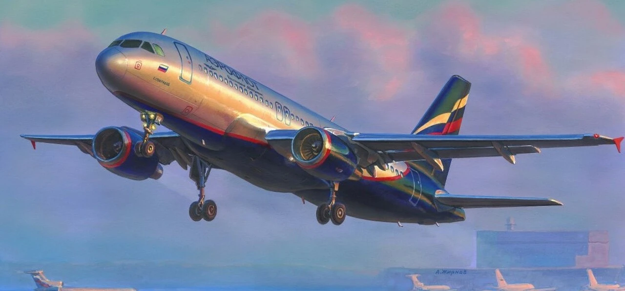 Airbus A-320 Civil Airliner 1/144 Zvezda