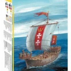Hansa Kogge Medieval Cargo Sailing Ship 1/72 Zvezda