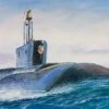 Vladimir Monomakh Borey Class Russian Nuclear Ballistic Submarine 1/350 Zvezda